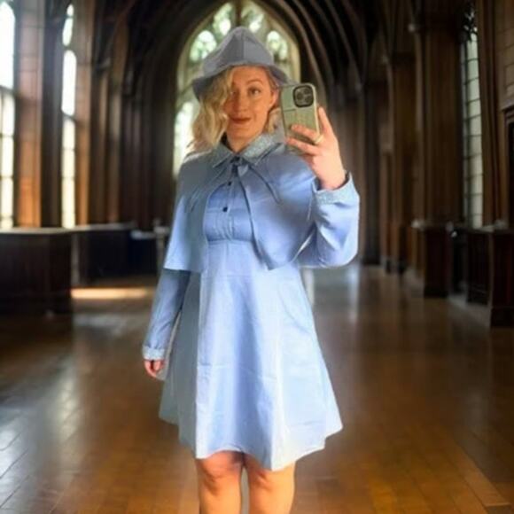 New Small Fleur Isabelle Delacour Harry Potter Hogwarts Halloween Costume Dress - Picture 1 of 4